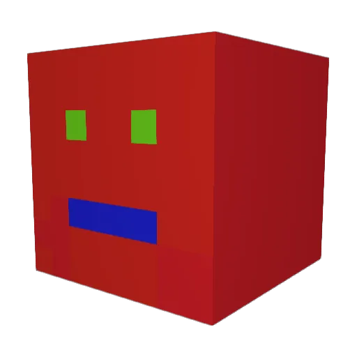 scratchyyyyyy Minecraft avatar head, 3D render