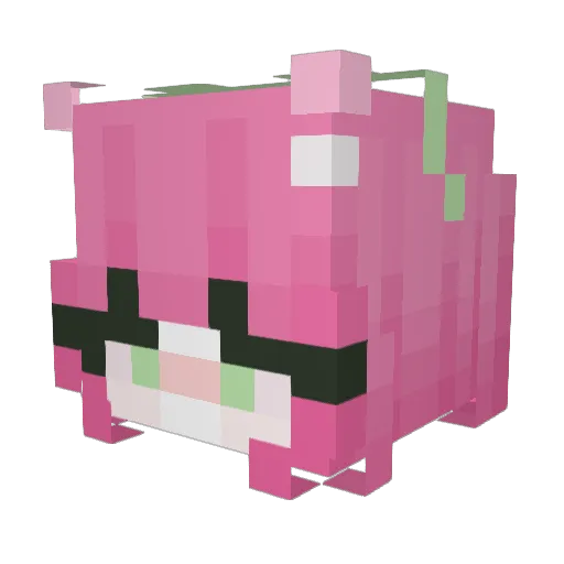 scrawnsters Minecraft avatar head, 3D render