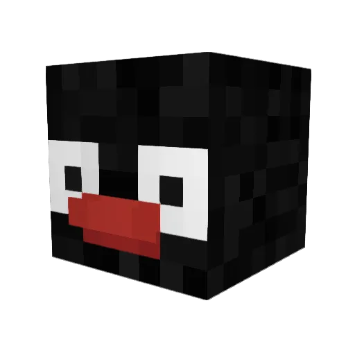 scrdy Minecraft avatar head, 3D render
