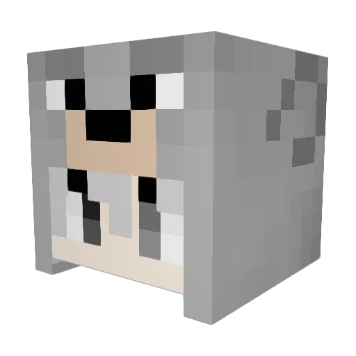 screamfeary Minecraft avatar head, 3D render