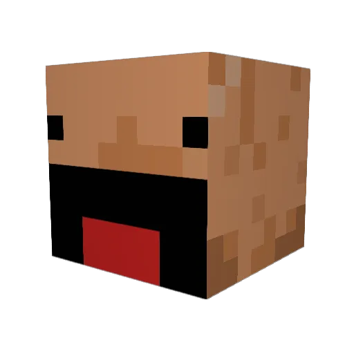 screenshotchief Minecraft avatar head, 3D render