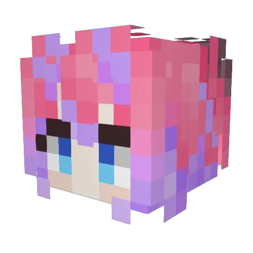 scrfed Minecraft avatar head, 3D render
