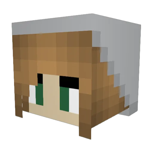 scribbledot1527 Minecraft avatar head, 3D render