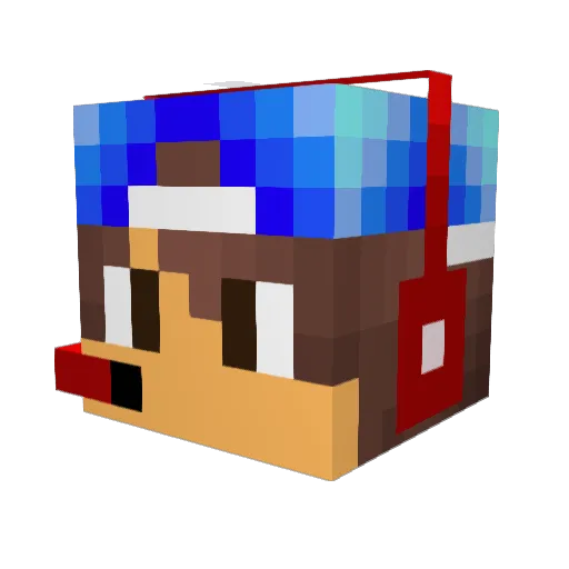 scrici04 Minecraft avatar head, 3D render