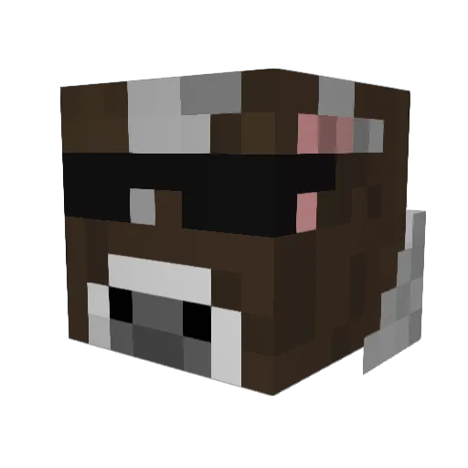 scrilex2 Minecraft avatar head, 3D render