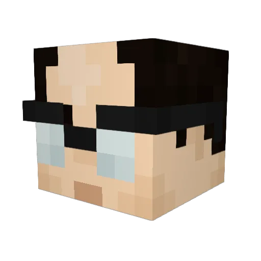 scrimblop Minecraft avatar head, 3D render