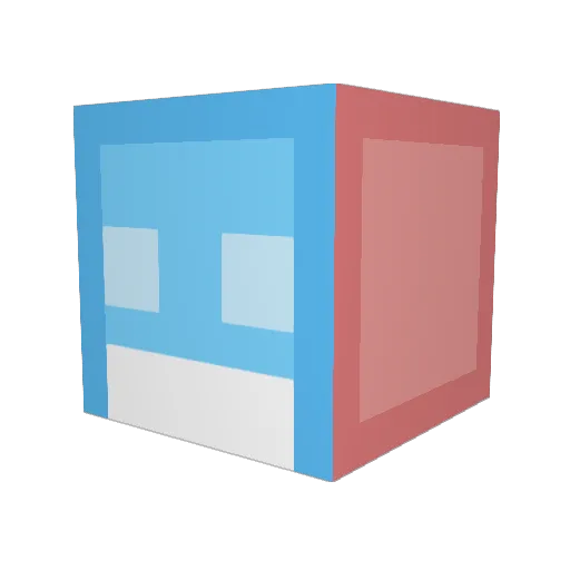 scrimblygaming Minecraft avatar head, 3D render