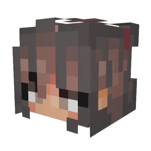 scrimfox Minecraft avatar head, 3D render