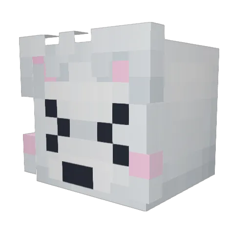 scrinklet Minecraft avatar head, 3D render