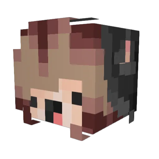 scrippydippy Minecraft avatar head, 3D render