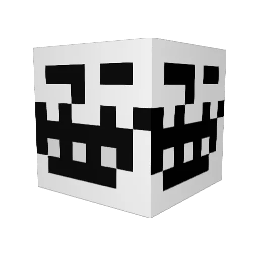 scroad_ Minecraft avatar head, 3D render
