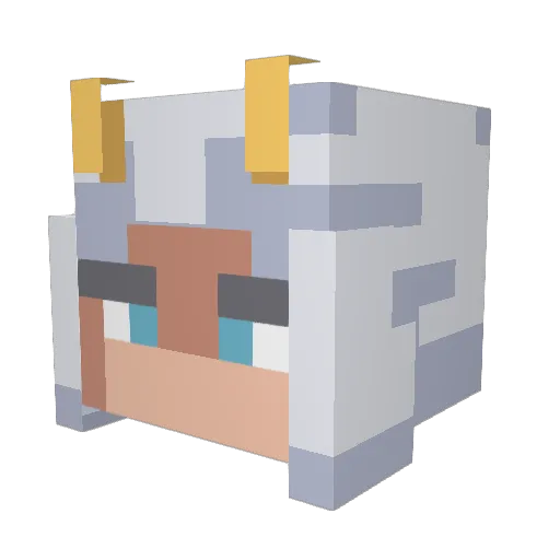 scrub_bit Minecraft avatar head, 3D render