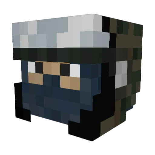 scrubbynub Minecraft avatar head, 3D render