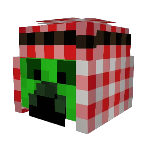 scruff25 Minecraft avatar head, 3D render