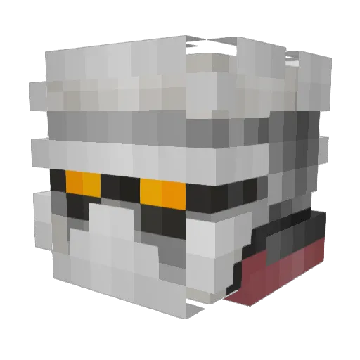 scruffman Minecraft avatar head, 3D render