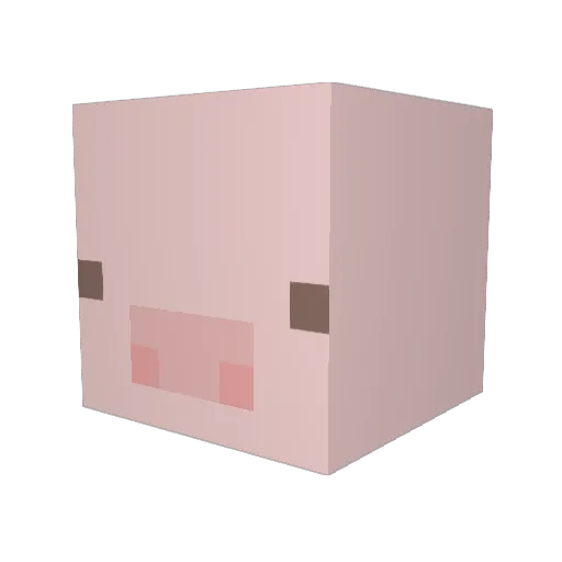 scruffyboy Minecraft avatar head, 3D render