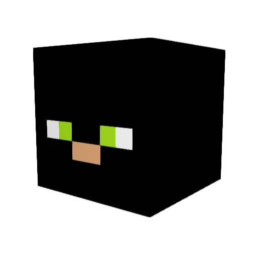 scruncheee Minecraft avatar head, 3D render