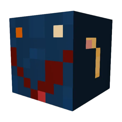 scrungemop Minecraft avatar head, 3D render