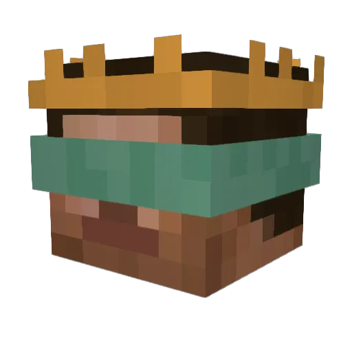 scryptix_ Minecraft avatar head, 3D render
