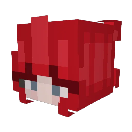 scubble_ Minecraft avatar head, 3D render