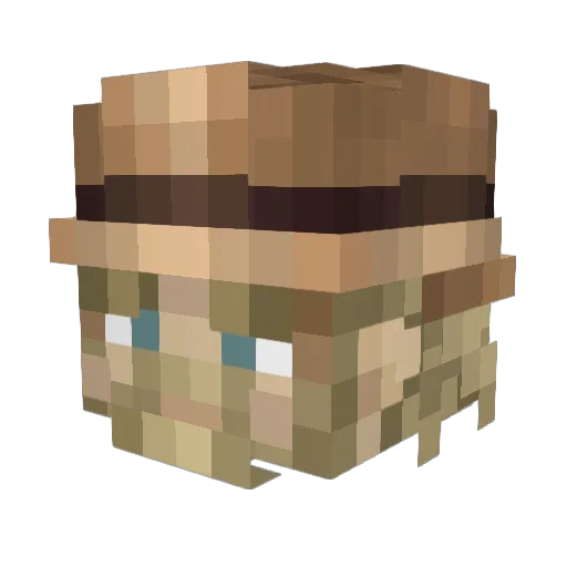 scug64 Minecraft avatar head, 3D render