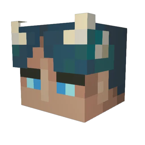 sculchi Minecraft avatar head, 3D render