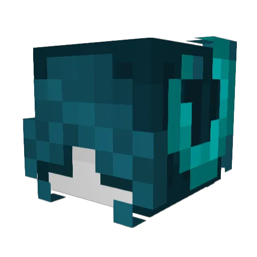 sculkpatch Minecraft avatar head, 3D render