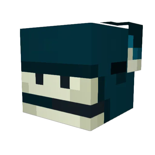 sculksniffer Minecraft avatar head, 3D render