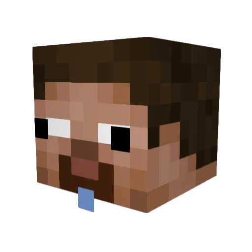 scully_ak Minecraft avatar head, 3D render