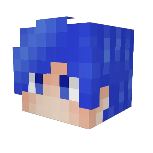 scurry_35 Minecraft avatar head, 3D render