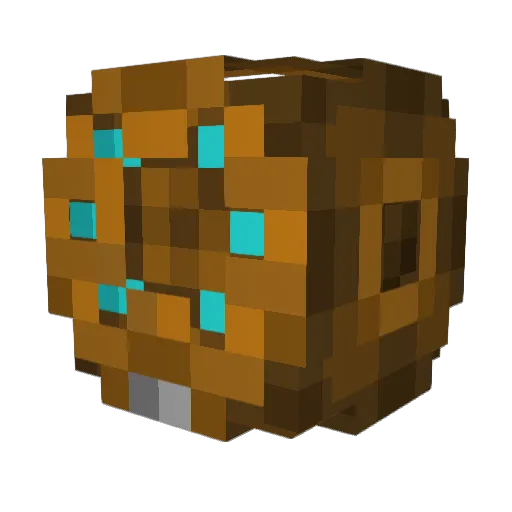 scuttle_monster Minecraft avatar head, 3D render