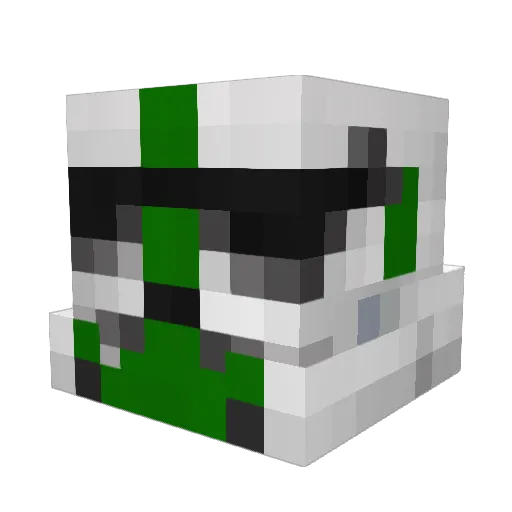 scvoss Minecraft avatar head, 3D render