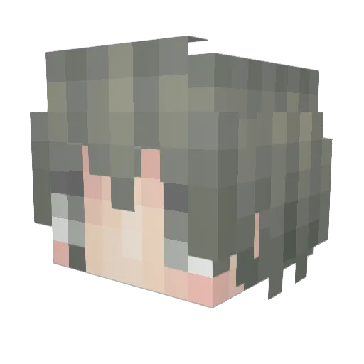 scvxzf Minecraft avatar head, 3D render