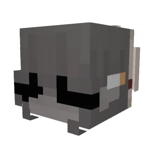 scwones Minecraft avatar head, 3D render
