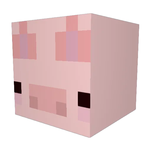 scylla04 Minecraft avatar head, 3D render