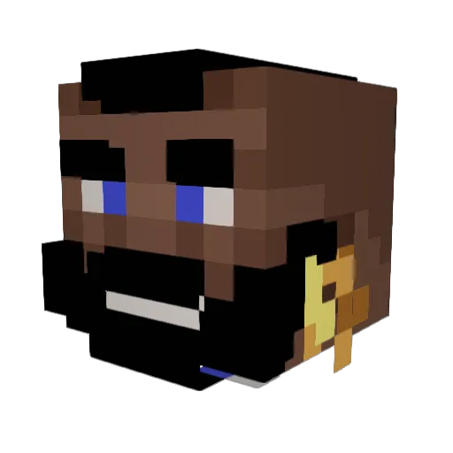 scythe1_1 Minecraft avatar head, 3D render