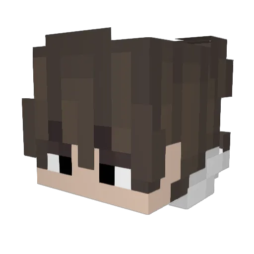 scytheX81 Minecraft avatar head, 3D render