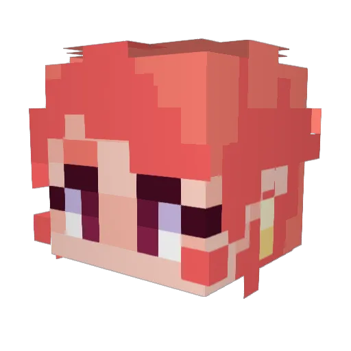scytoms Minecraft avatar head, 3D render