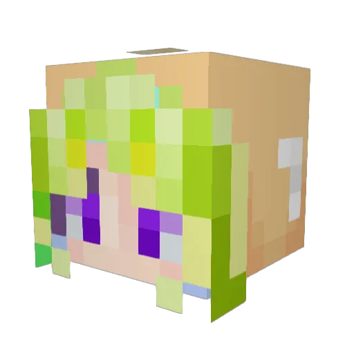 sczer Minecraft avatar head, 3D render
