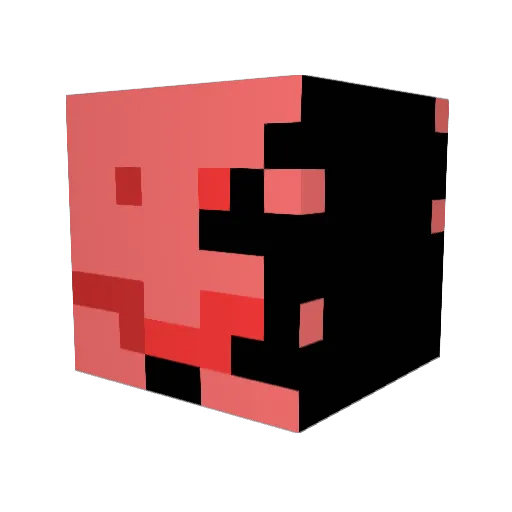 sd48 Minecraft avatar head, 3D render