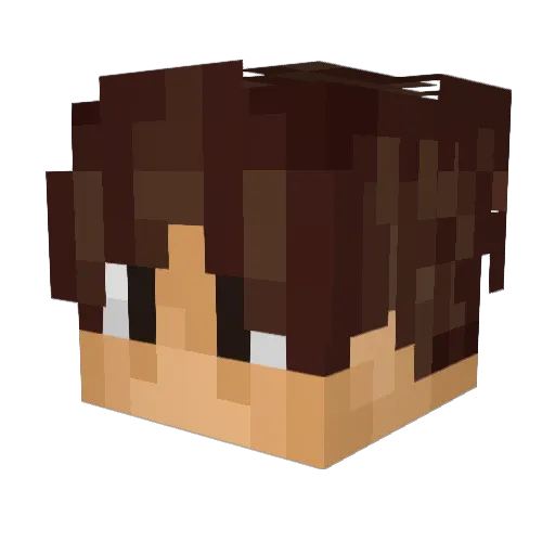 sdastiic Minecraft avatar head, 3D render