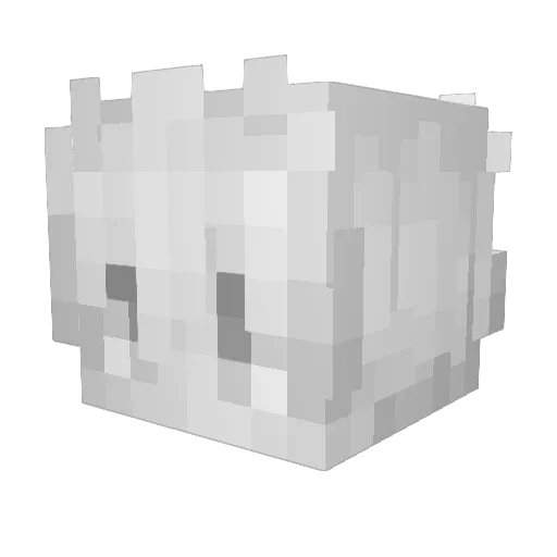 sdc0925 Minecraft avatar head, 3D render