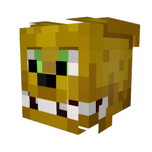 sdfnono Minecraft avatar head, 3D render