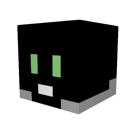 sdfxxx Minecraft avatar head, 3D render