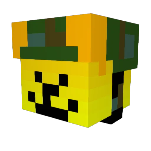 sdggdog Minecraft avatar head, 3D render
