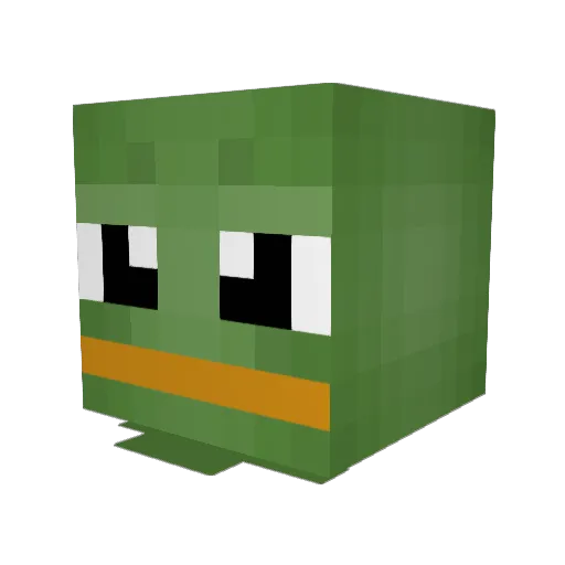 sdggrzs Minecraft avatar head, 3D render