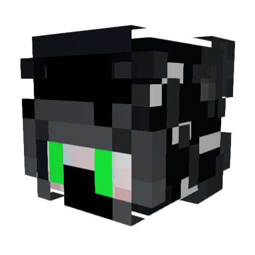 sdif09 Minecraft avatar head, 3D render