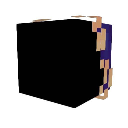 sdjofi Minecraft avatar head, 3D render