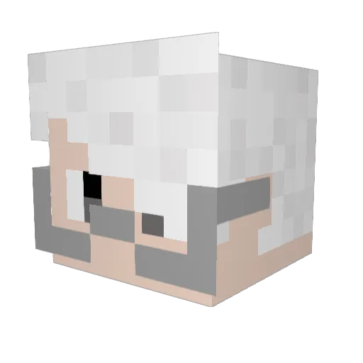 sdloc Minecraft avatar head, 3D render