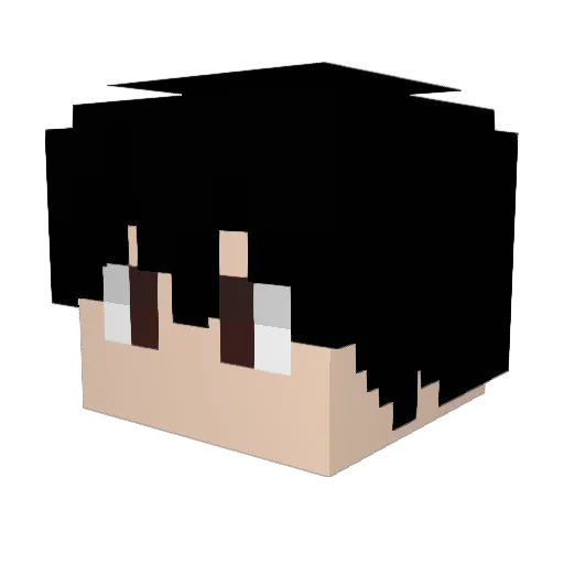 sdmpyou Minecraft avatar head, 3D render